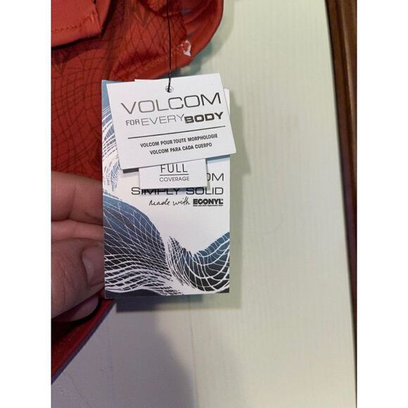 NWT VOLCOM Simply Solid Full Coverage Bottoms Size 12 - Picture 11 of 16